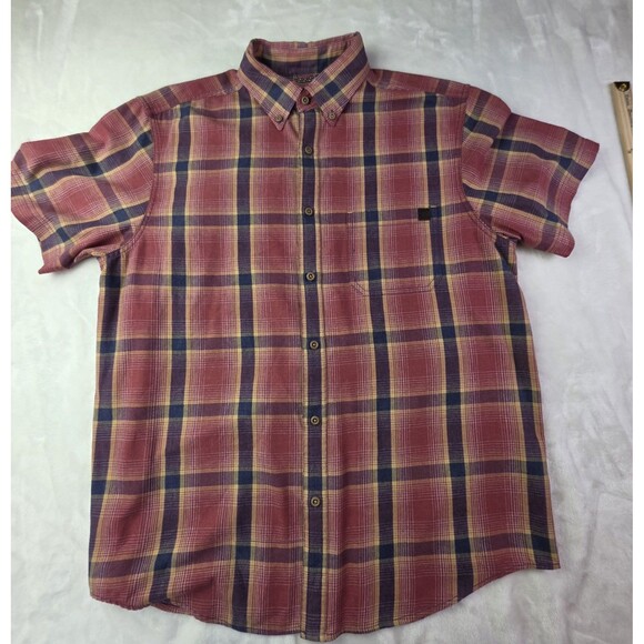 SOLARIS Men's Large Flannel Long Sleeve Button Up Shirt - Picture 2 of 8